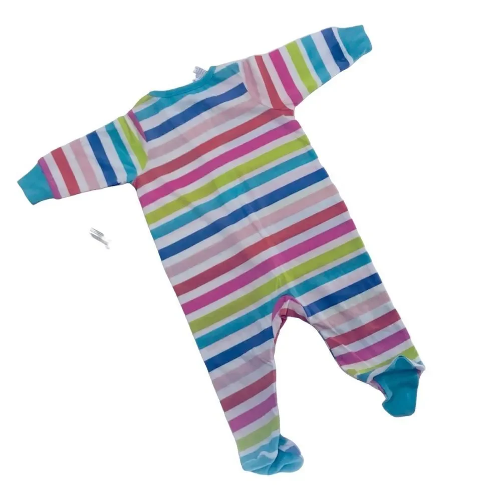 Baby Rainbow Sleeper with Baby Accessories Items 3-6 mos